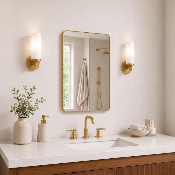niveal 24 in. W x 36 in. H Rectangular Framed Wall Bathroom Vanity
