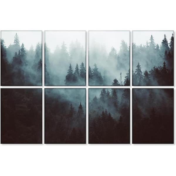 0. 4 in. T x 32 ft. x 48 ft. Fog Forest Sound Absorbing Panel Self-Adhesive Decorative 8-Pack
