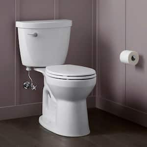 Cimarron Rev 360 2-Piece 1.28 GPF Single Flush Round-Front Complete Solution Toilet in White