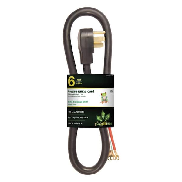 GoGreen Power 6 ft. 6/2 and 8/2 4-Wire Range Cord