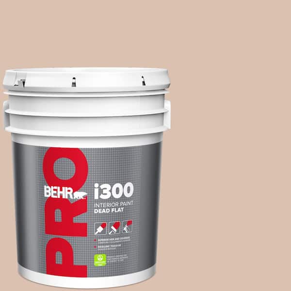 BEHR PRO 5 gal. #S220-2 Artisan Tea Dead Flat Interior Paint