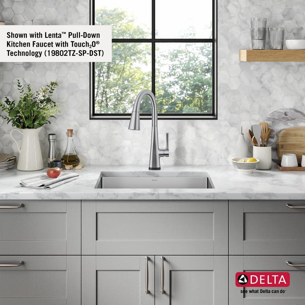 Delta 23-inch Stainless Steel Undermount Single Bowl Kitchen Sink
