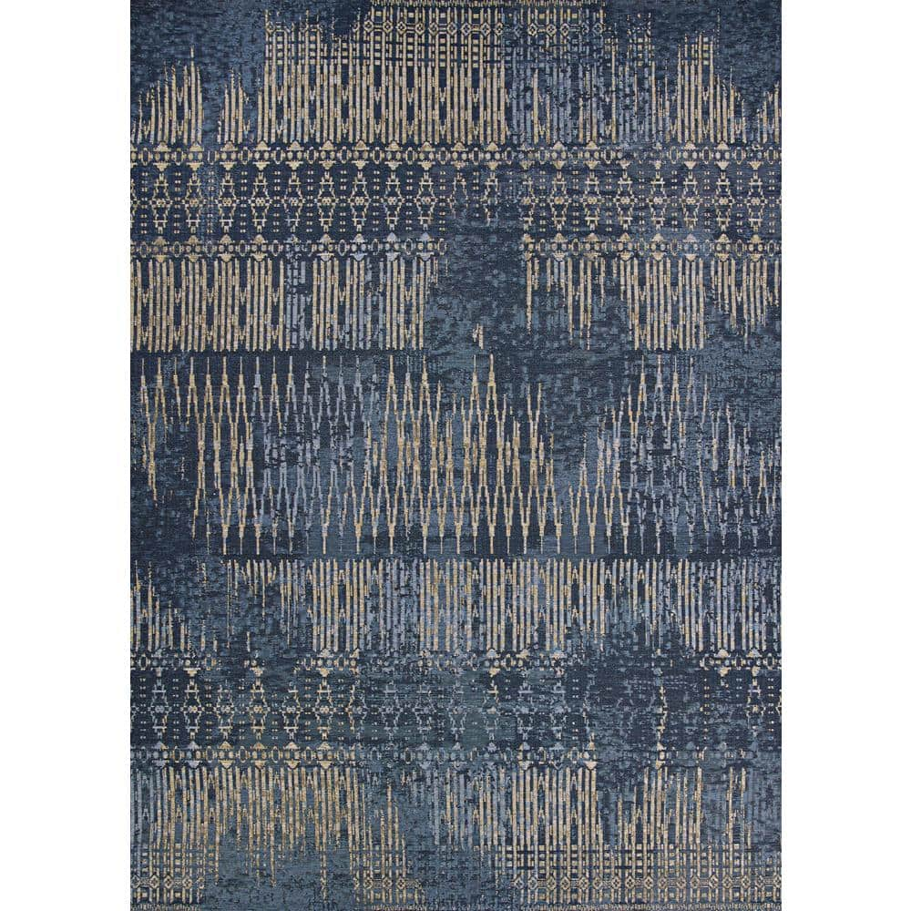 Blue Nile Mills Modern Lattice Indoor/ Outdoor Area Rug, 6' x 9', Grey, Gray