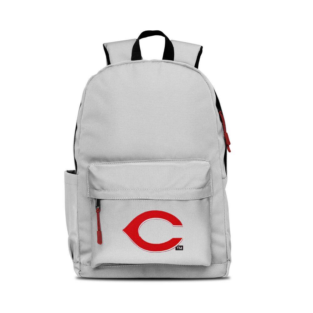 Mojo Cincinnati Reds 17 in. Gray Campus Laptop Backpack MLCNL716G_RED