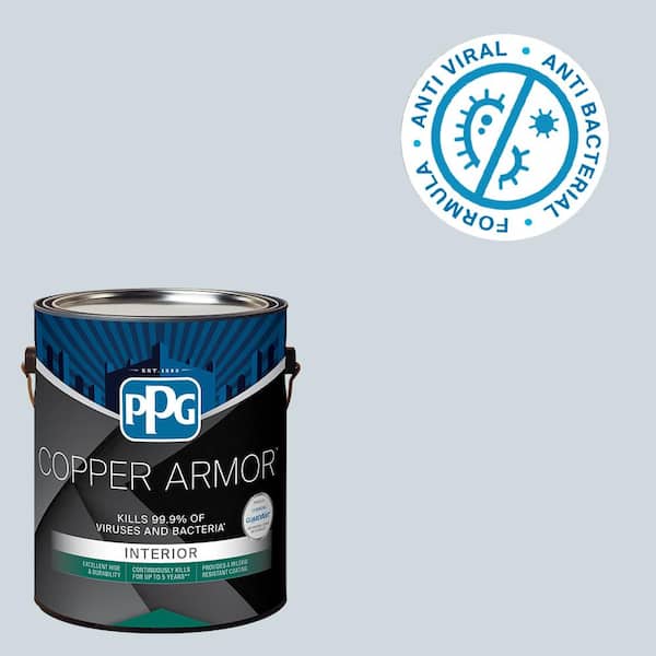 COPPER ARMOR 1 gal. PPG1040-1 Zen Semi-Gloss Antiviral and Antibacterial Interior Paint with Primer