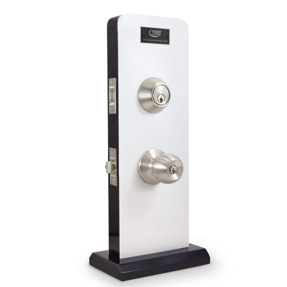 Matte Black Complete Entry Knob Set with Single Cylinder Deadbolt