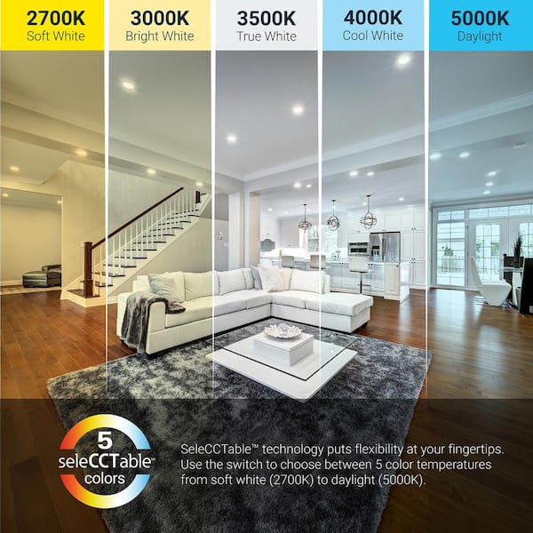 HALO HLBSL 6 in. Can Less Integrated LED, 900 Lumens, 5CCT, White