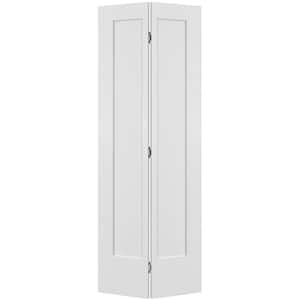 30 in. x 80 in. 1-Panel Lincoln Park Hollow Core Primed Molded Composite Bi-fold Door