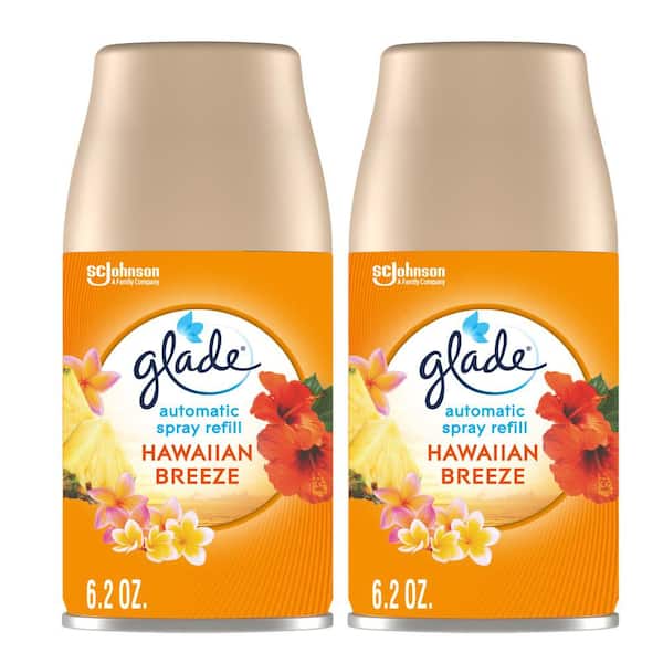 Glade 6.2 oz. Hawaiian Breeze Automatic Air Freshener Refill (4-Count) (2 Pack)