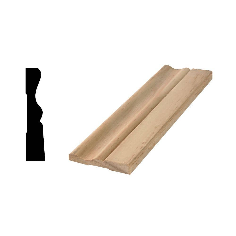 Woodgrain Millwork WG A314 9/16 in. x 31/4 in. Solid Pine Base