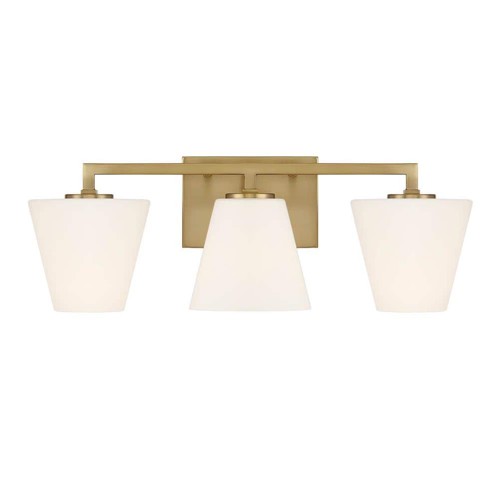 Palmyra Mid-Century Gold 24" Outdoor Bath Vanity Light