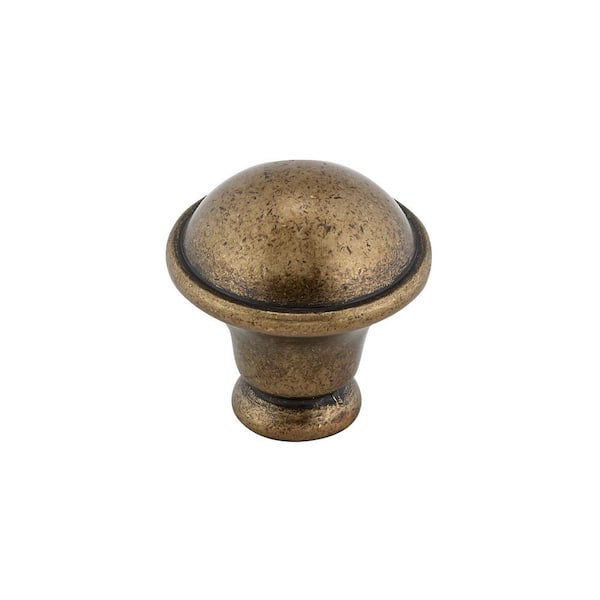 Richelieu Hardware Nantes Collection 1-1/4 in. (32 mm) Regency Brass Traditional Cabinet Knob