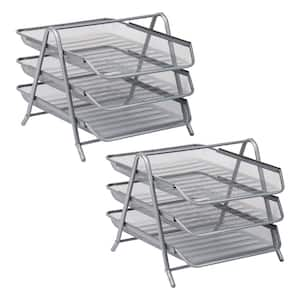 2 Compartment Wire Organizer Basket – MyGift