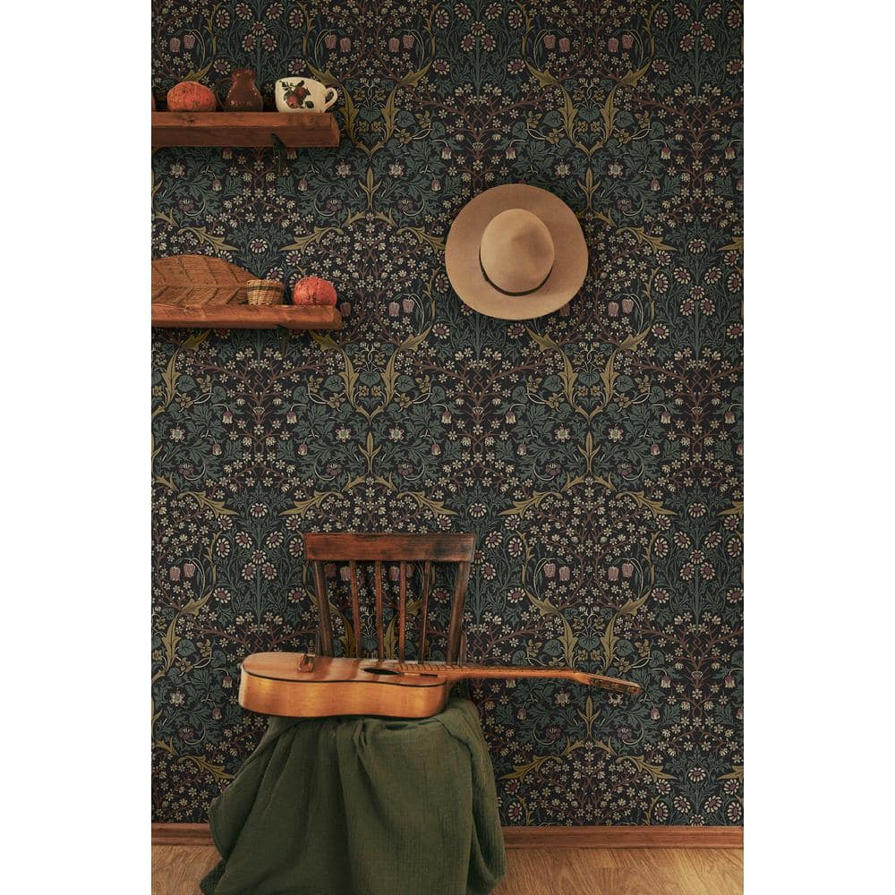 Victorian Garden Blacksmith & Cliffside Peel and Stick Wallpaper