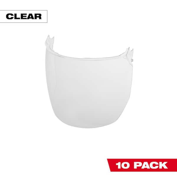 Milwaukee BOLT Fog Free Clear Full Face Replacement Shields (10-Pack)