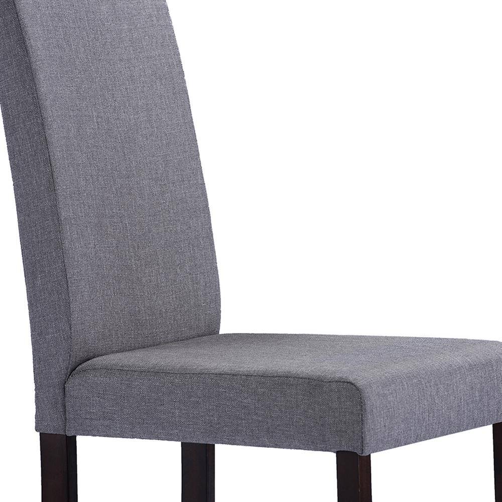 Andrew 5-Piece Dark Brown and Gray Wood Dining Set