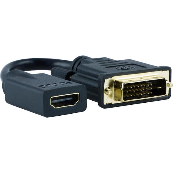 Fest liste omvendt GE DVI to HDMI Adapter, Full HD 1080P 4K Ultra HD 33586 - The Home Depot
