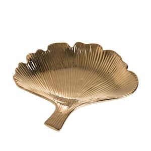 7.5 in. Polished Gold Small 2-Decorative Plate,Small