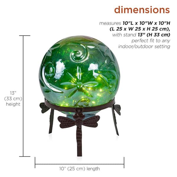 Alpine Corporation 13 in. Tall Indoor/Outdoor Pearlized Green