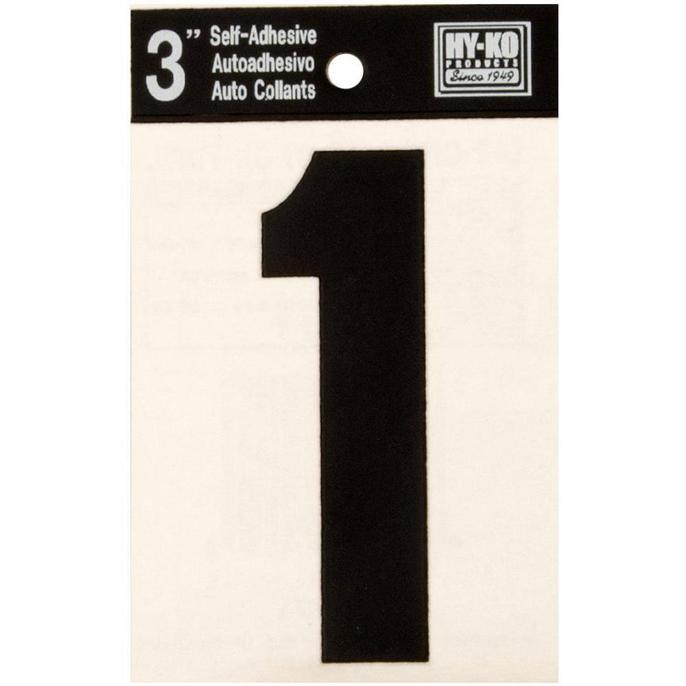 DALE HARDWARE POLISHED CHROME NUMBER 1 DOOR PLAQUE SIGN NEW IN PACK 
