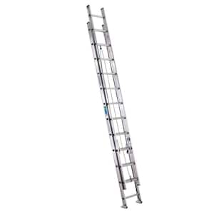24 ft. Aluminum Extension Ladder with 225 lbs. Load Capacity Type II Duty Rating