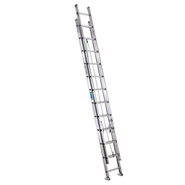 Werner 24 ft. Aluminum Extension Ladder (23 ft. Reach Height) with 225 lb. Load Capacity Type II Duty Rating