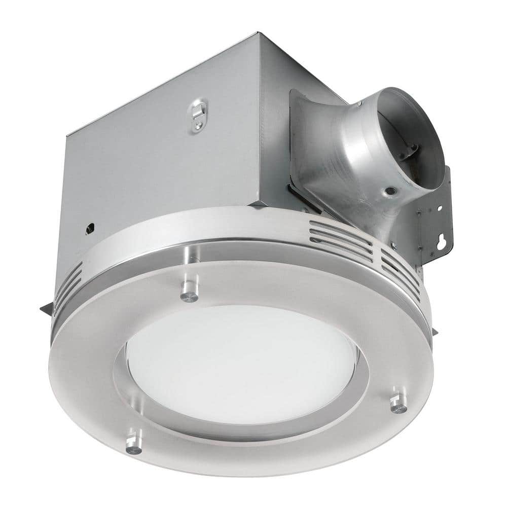 Tosca Decorative Brushed Nickel 80 Cfm, Satin Nickel Bathroom Exhaust Fan With Light And Remote