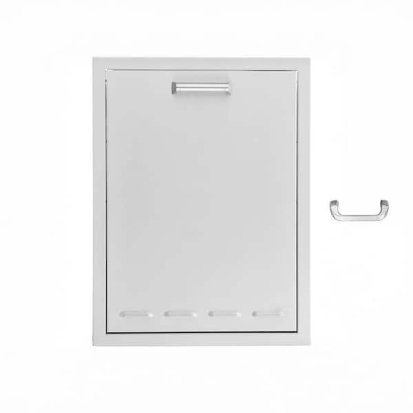 Signature 260 Series 20 in. x 26 in. Outdoor Kitchen BBQ Island Stainless Steel Trash Bin Drawer or Propane Tank Storage