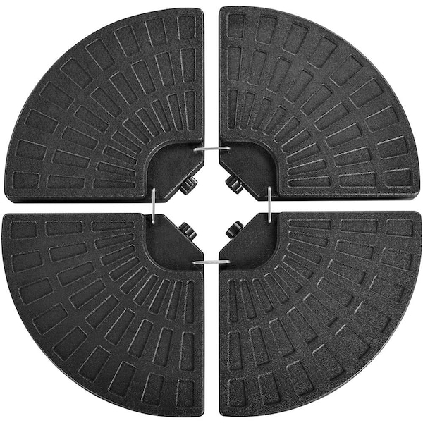 Yaheetech 39.5 in. 4 Piece Fillable Patio Umbrella Base Stand