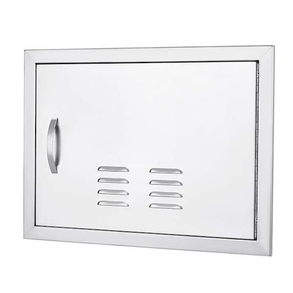Garvee 24 in. W x 17 in. H Stainless Steel BBQ Access Door Unit with Handle