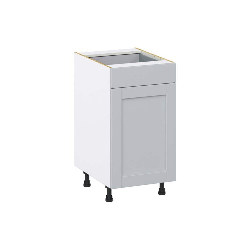 J COLLECTION Cumberland Light Gray Shaker Assembled Base Kitchen ...