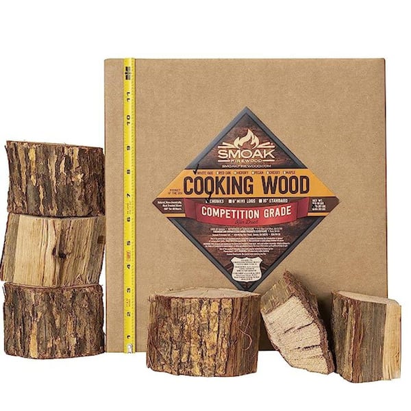 Smoak Firewood White oak Wood Chunks (25-30 lbs.) USDA Certified 