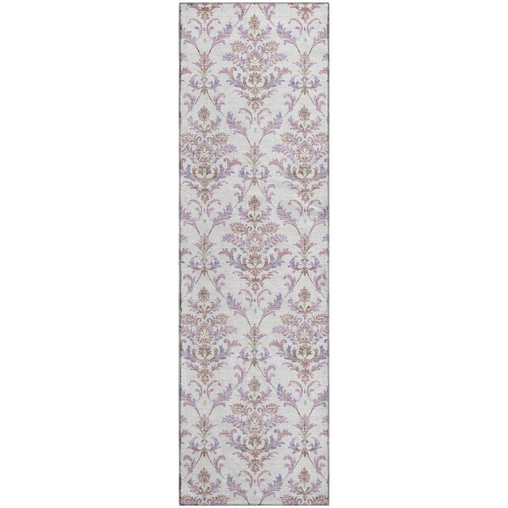 Mayfield Premium Machine Washable Abstract AMF2325 Lavender 2 ft. x 7 ft. Runner Rug price history on PriceWatchPro