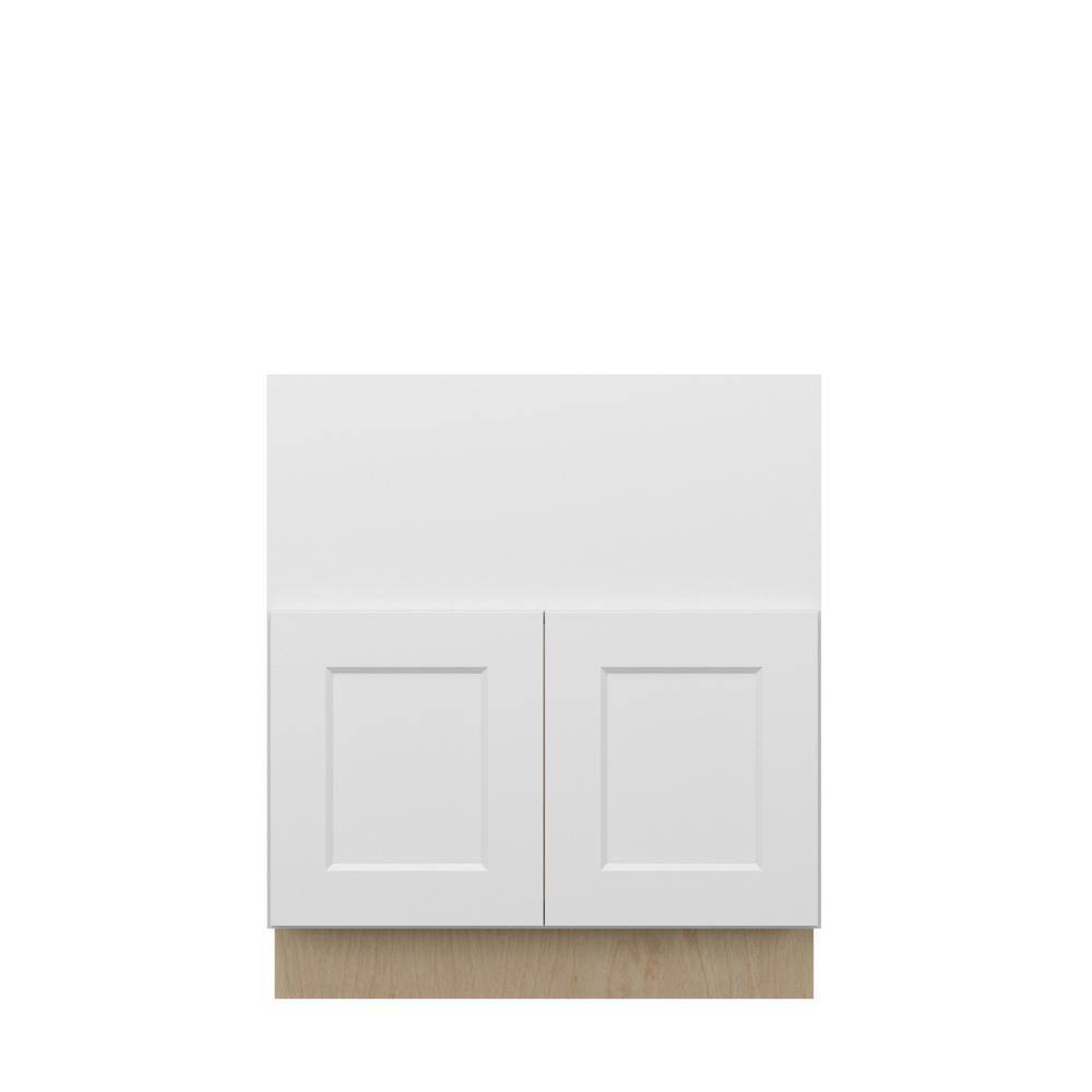 Norfolk Shaker 30 in. W x 34.5 in. H x 24 in. D in Painted White Plywood As