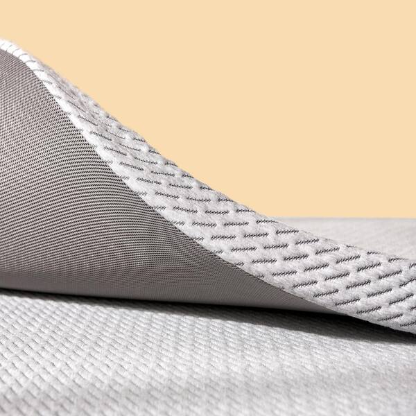 SUBRTEX Medium 4 in. King Gel Memory Foam Mattress Topper with Cover ...