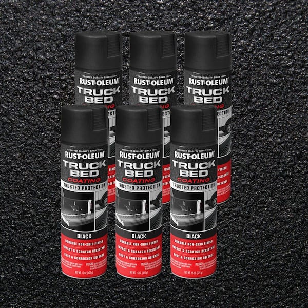 15 oz. Black Truck Bed Coating Spray (6-Pack)