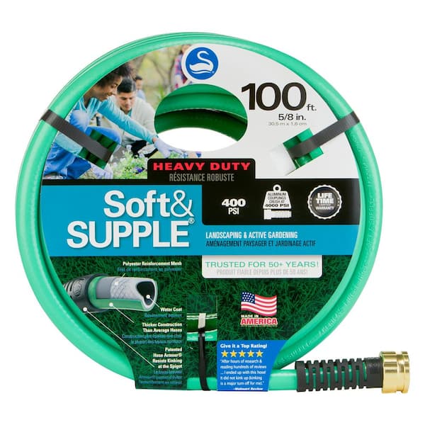 Swan Soft and SUPPLE 5/8 in. x 100 ft. Heavy Duty Water Hose