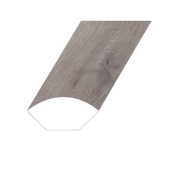 Montserrat Meraki Tranquil Grey 0.6 in. T x 1 in. W x 94.5 in. L Vinyl Quarter Round Molding