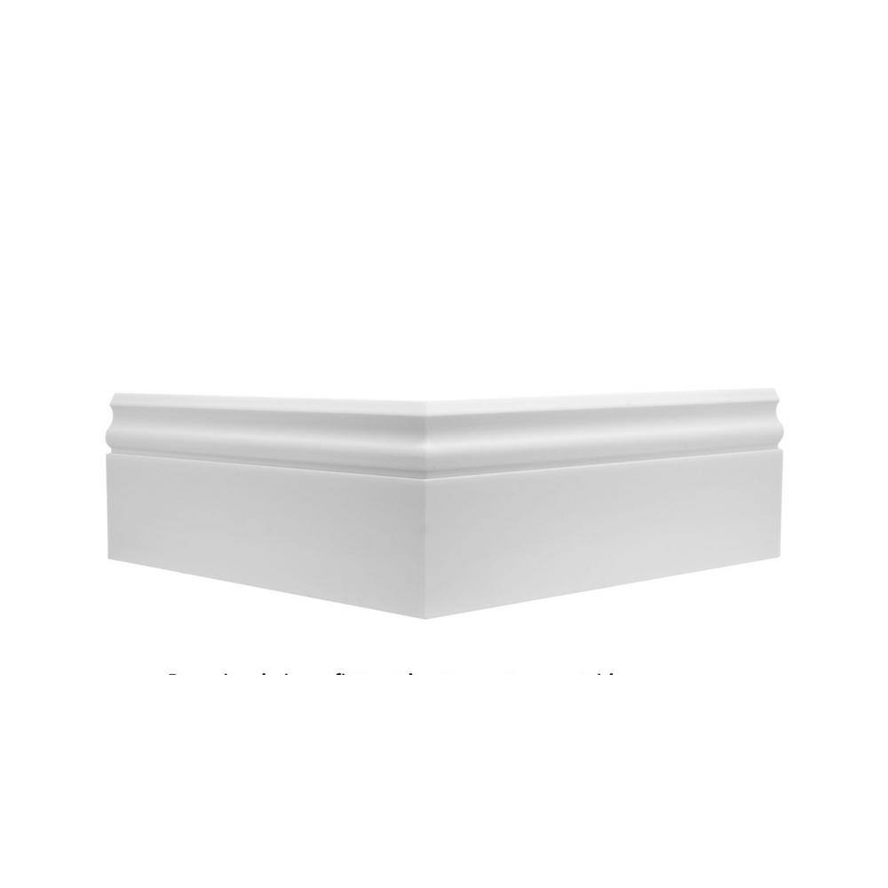 American Pro Decor Trim Fast WM 163E 5 5 8 In X 1 2 In X 15 3 4 In   Unfinished White American Pro Decor Corner Blocks 5apd11997 64 1000 