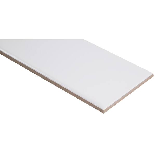 MSI City Bianco 4 in. x 12 in. Glossy Ceramic White Subway Tile (9.99 sq. ft./case) MSI City Bianco 4 in. x 12 in. Glossy Ceramic White Subway Tile (9.99 sq. ft./case)