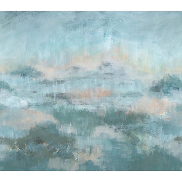 Mirage Blue Self Adhesive Mural