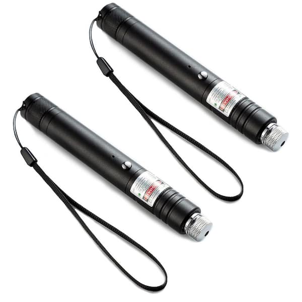 Lukyamzn Green Laser Pointer for TV LED LCD Screen Presentations Outdoor Office Construction 2 Pack Rechargeable Design