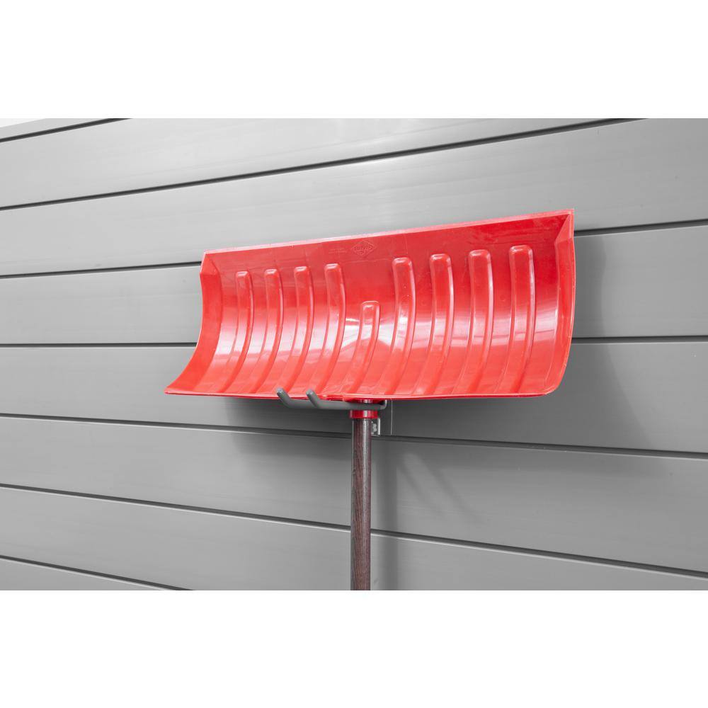 Heavy Duty Steel 8 Inch Locking Double Hooks for Slatwall (3 Pack)