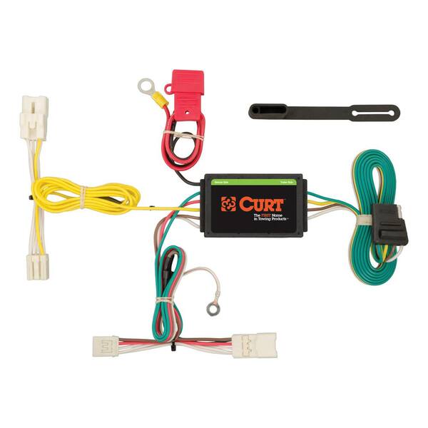 CURT Custom Vehicle-Trailer Wiring Harness, 4-Way Flat Output, Select