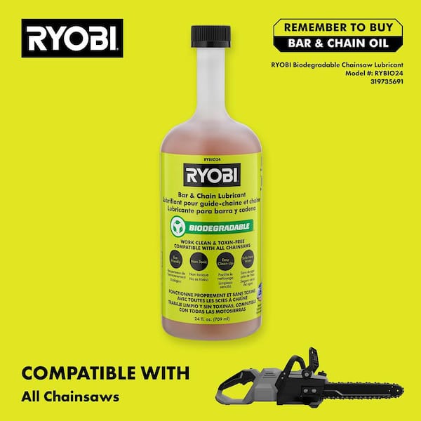 RYOBI ONE+ HP 18V Brushless Whisper Series 12 in. Battery Chainsaw