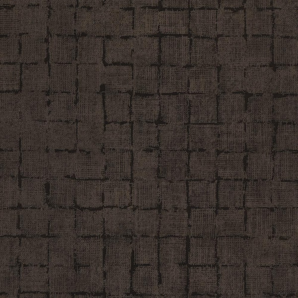 Advantage Blocks Checkered Brown Non Pasted Non Woven Wallpaper