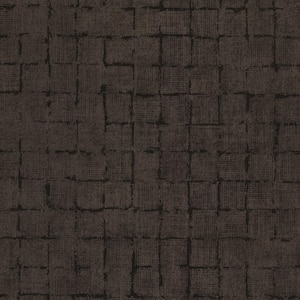 Blocks Checkered Brown Non Pasted Non Woven Wallpaper Sample