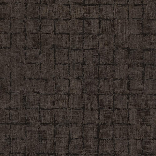 Advantage Blocks Checkered Brown Non Pasted Non Woven Wallpaper Sample