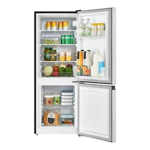 18.50 in. 4.7 cu.ft. Bottom Freezer Refrigerator in Stainless Steel Look