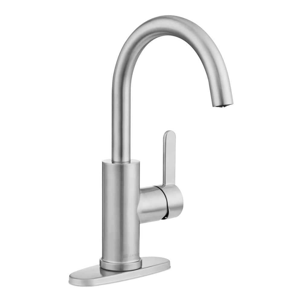 Glacier Bay Paulina Single-Handle Bar Faucet in Stainless Steel, Silver